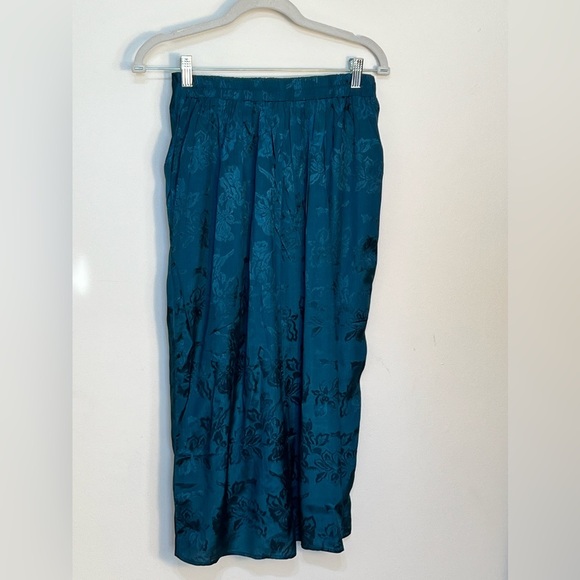 NWT Band of the Free Celene Deep Teal Jacquard Layered Midi Skirt Size Small - Picture 4 of 9